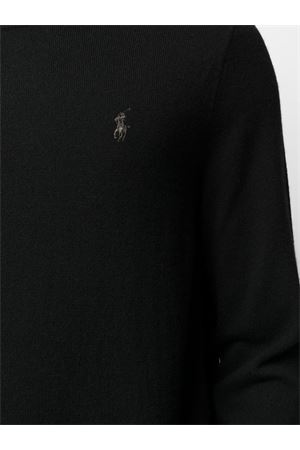 Maglione in lana nera RALPH LAUREN | 710876714003BLACK